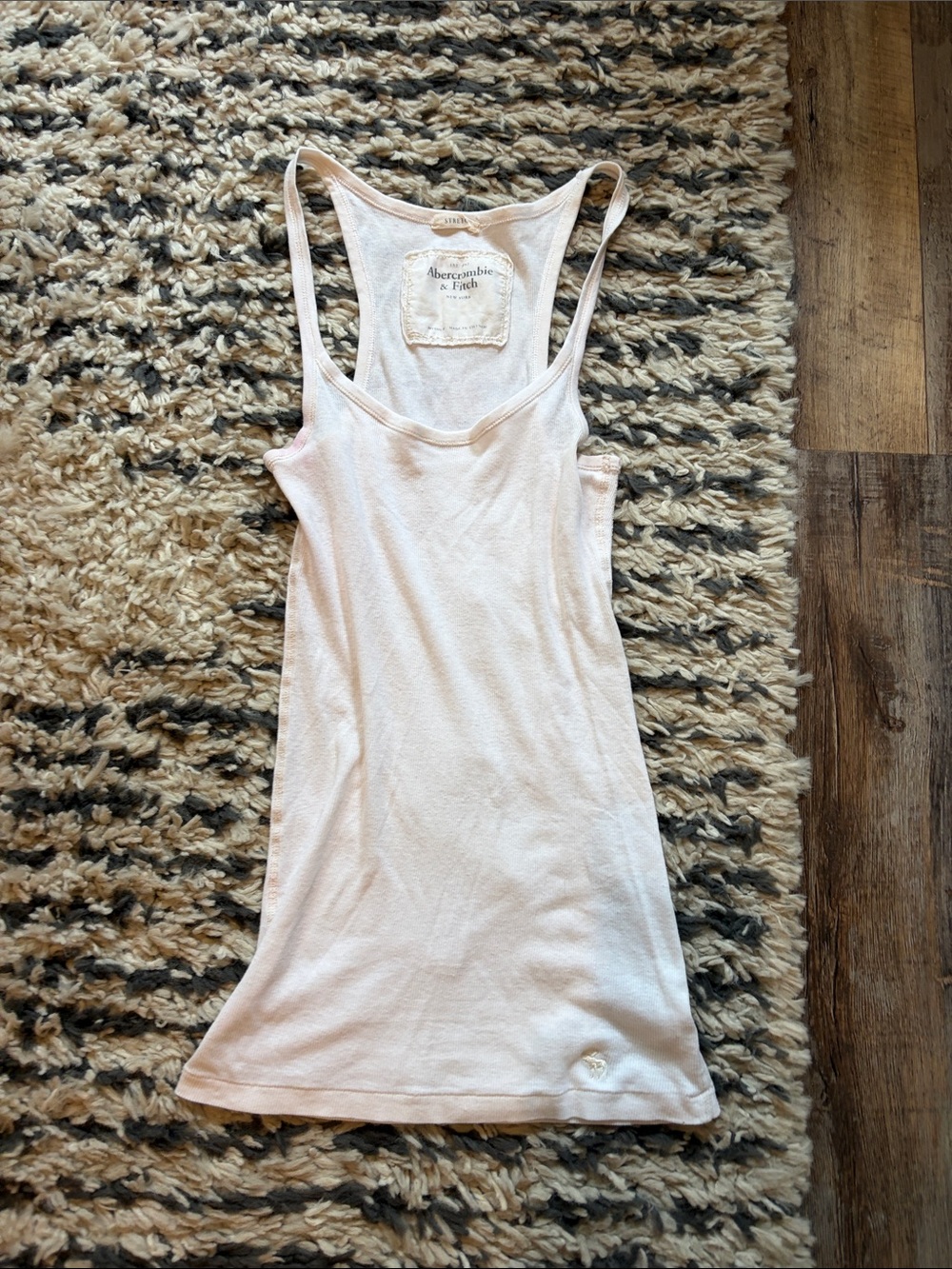 Abercrombie & Fitch Light Pink Racerback Scoop Tank